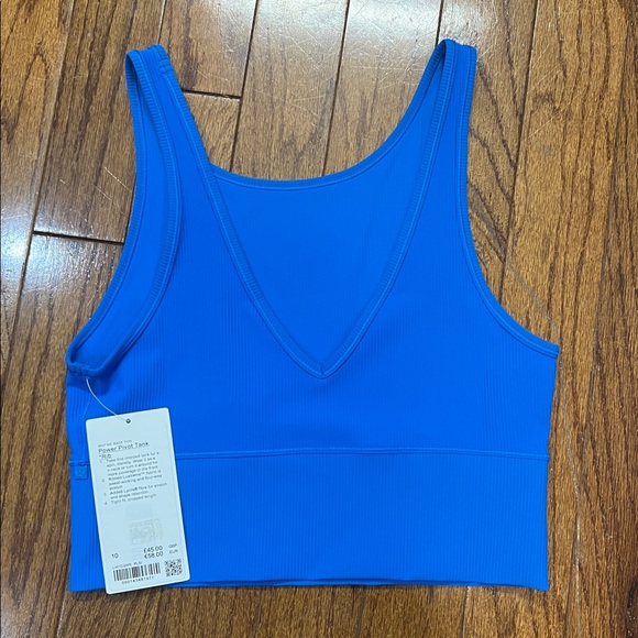 lululemon athletica Tops - 4. Size 10 Power Pivot Ribbed NWT new poolside blue lululemon